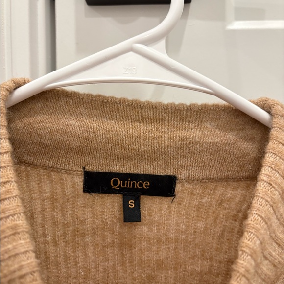 Quince Women's Camel Cowl Neck Sweater - Picture 4 of 7